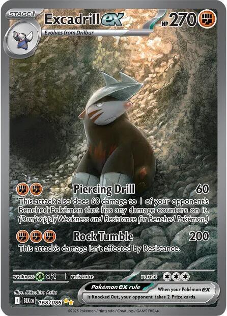 Excadrill ex - 168/086 - SV: Black Bolt