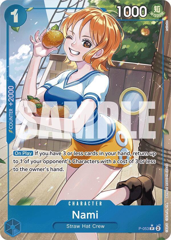 Nami (P-053) (Full Art) - Premium Booster -The Best- (PRB-01)