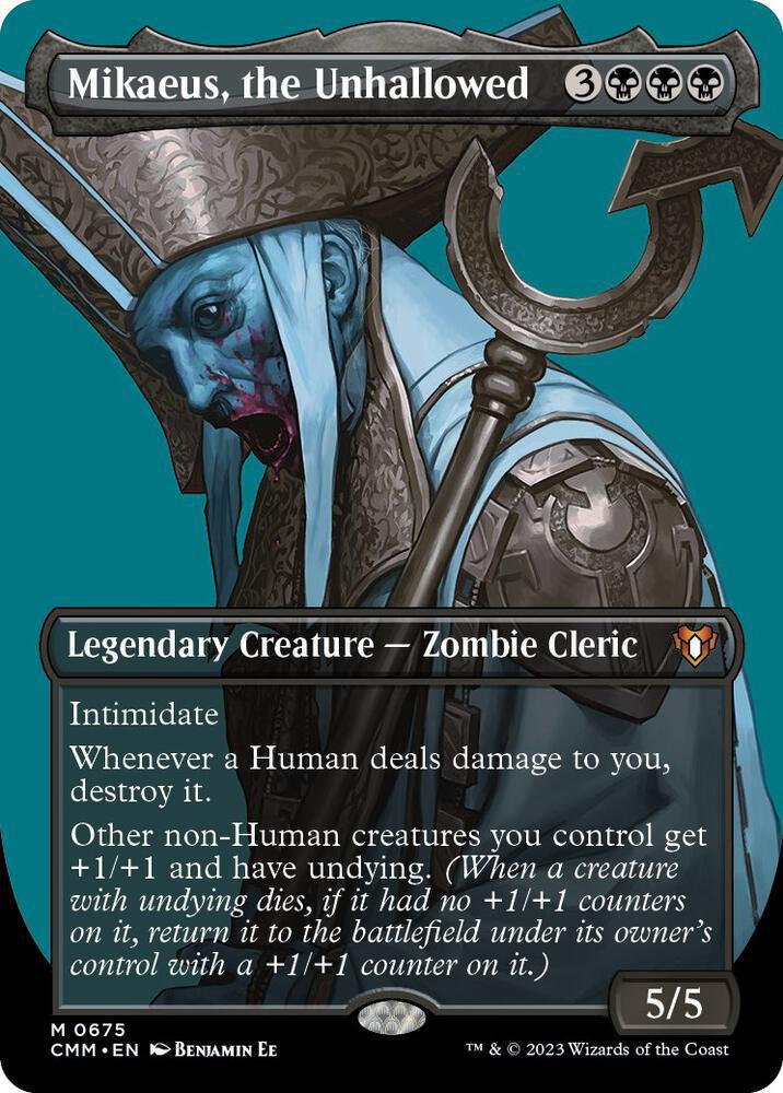 Mikaeus, the Unhallowed (Borderless) - Commander Masters (CMM)