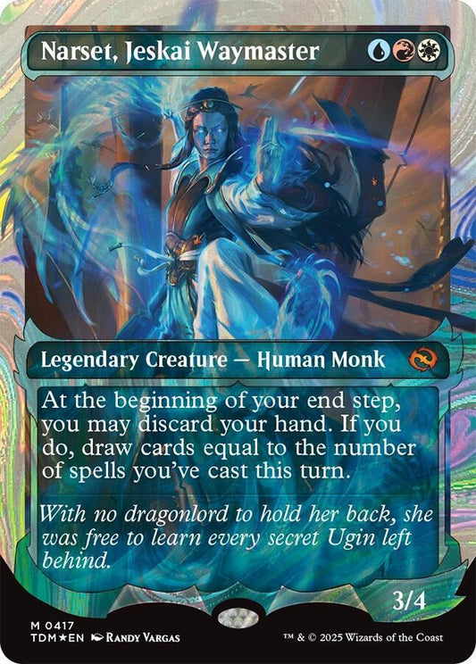 Narset, Jeskai Waymaster (Showcase) (Halo Foil) - Tarkir: Dragonstorm (TDM)