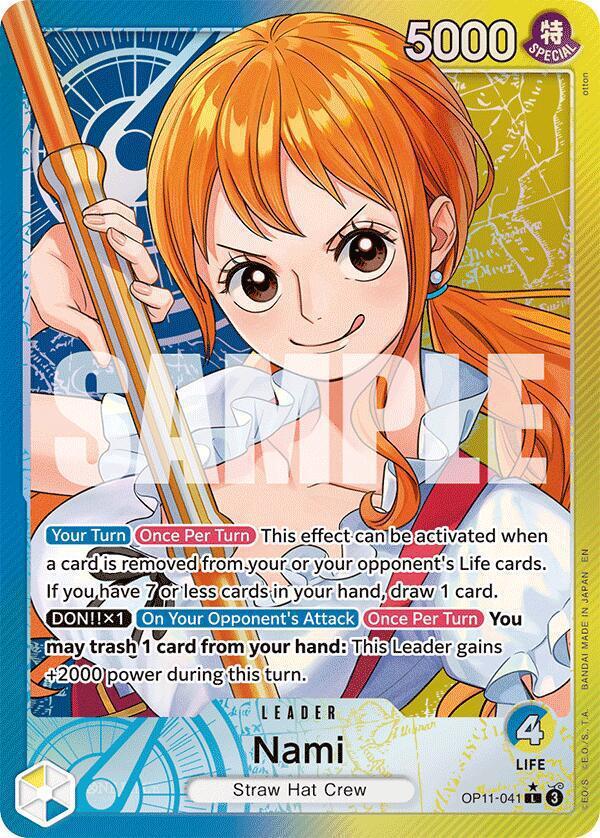 Nami (041) (Alternate Art) - A Fist of Divine Speed (OP11)