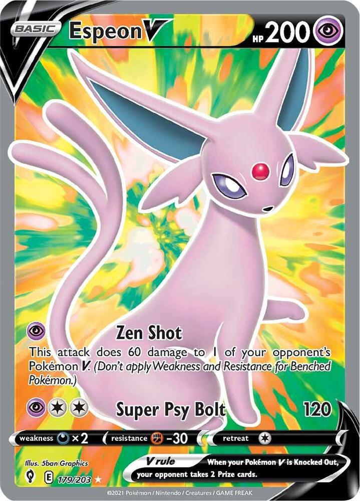 Espeon V (Full Art) - SWSH07: Evolving Skies (SWSH07)