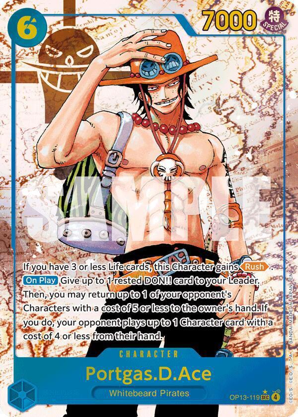 Portgas.D.Ace (119) (Parallel) - Carrying On His Will (OP13)