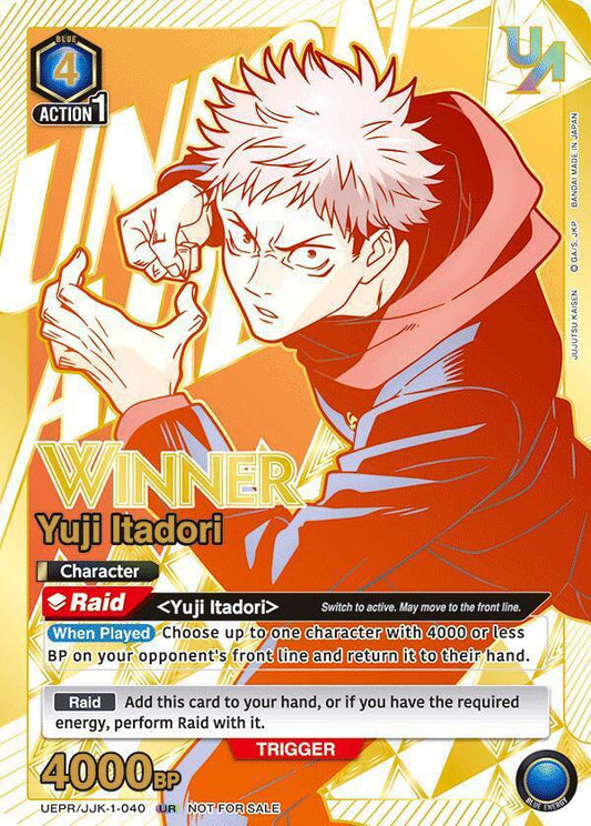 Yuji Itadori (040) (Winner) - Union Arena Promotion Cards (UEPR)
