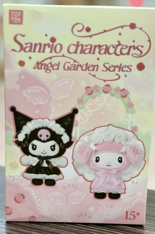 Original Sanrio Family Angel Garden Series Blind Box Cute Soft Vinyl Doll Bag Pendant Keychain Mystery Box Toy Surprise Gift