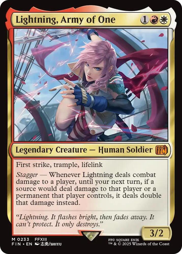 Lightning, Army of One - FINAL FANTASY (FIN)