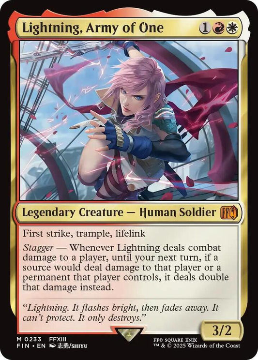 Lightning, Army of One - FINAL FANTASY (FIN)