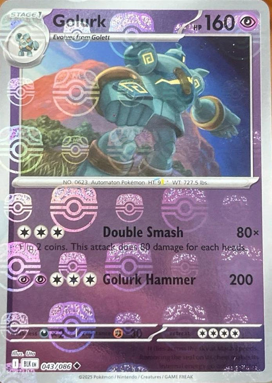 Golurk (Master Ball Pattern) - SV: Black Bolt (BLK)