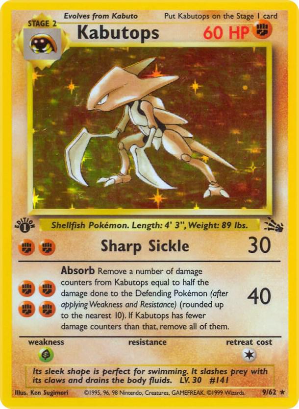 Kabutops (9) - Fossil (FO)(Unlimited)