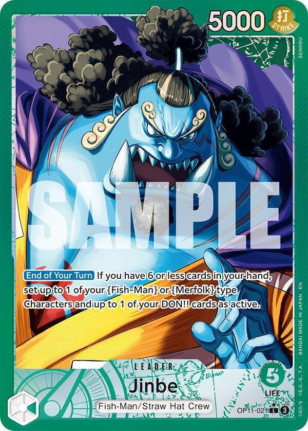 Jinbe (021) (Alternate Art) - A Fist of Divine Speed (OP11)