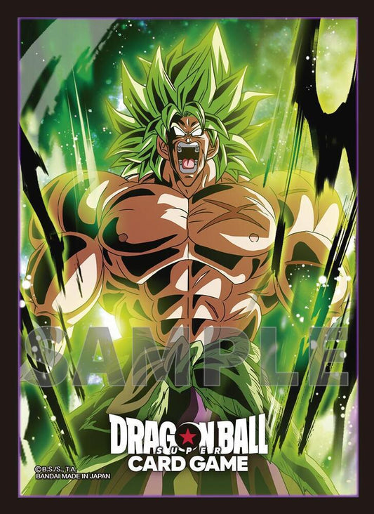 Dragon Ball Super Fusion World Card Game Official Sleeves - Broly (64-Pack) - Bandai Card Sleeves