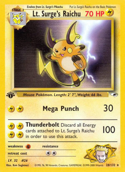 Lt. Surge's Raichu - Gym Heroes (G1)(Unlimited)