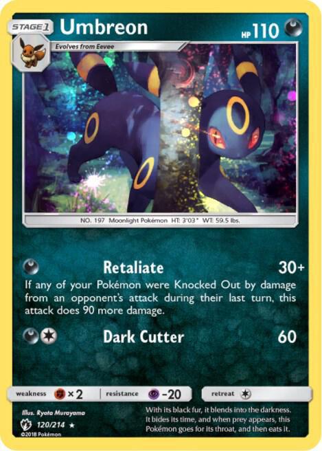 Umbreon - 120/214 (Cosmos Holo) - Blister Exclusives (BLE)
