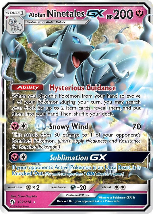 Alolan Ninetales GX - SM - Lost Thunder (SM8)