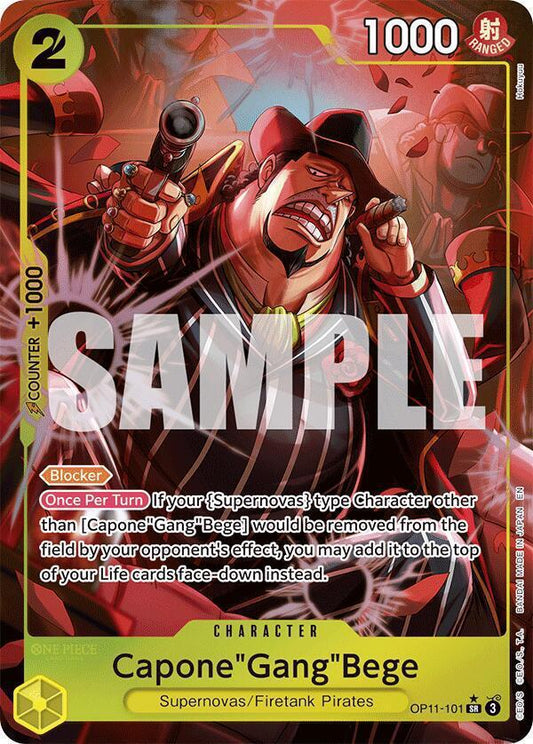 Capone"Gang"Bege (101) (Alternate Art) - A Fist of Divine Speed (OP11)