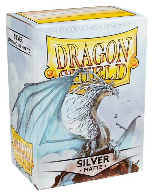 Dragon Shield Matte Sleeves - Silver (100-Pack) - Dragon Shield Card Sleeves