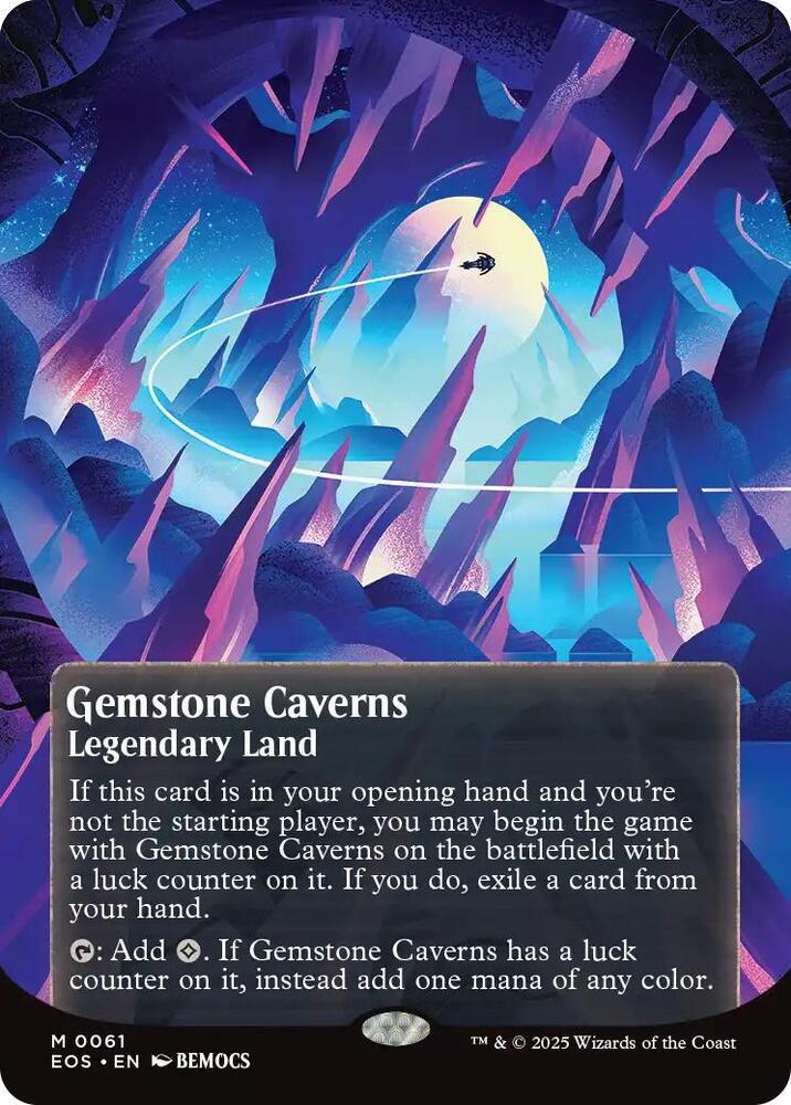 Gemstone Caverns (0061) (Borderless) - Edge of Eternities: Stellar Sights (EOS)