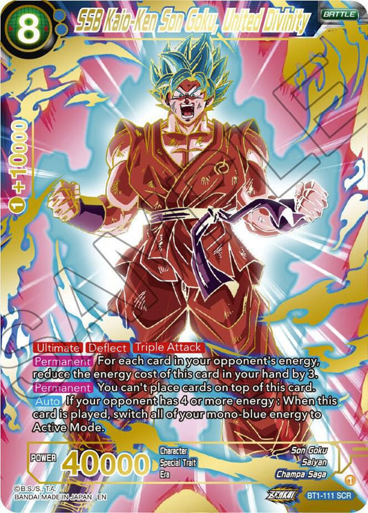 SSB Kaio-Ken Son Goku, United Divinity (SCR) - Dawn of the Z-Legends (DBS-B18)