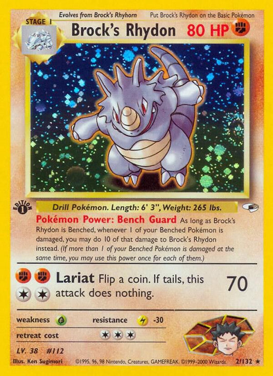 Brock's Rhydon - Gym Heroes (G1)(Unlimited)