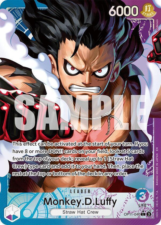 Monkey.D.Luffy (040) (Alternate Art) - A Fist of Divine Speed (OP11)