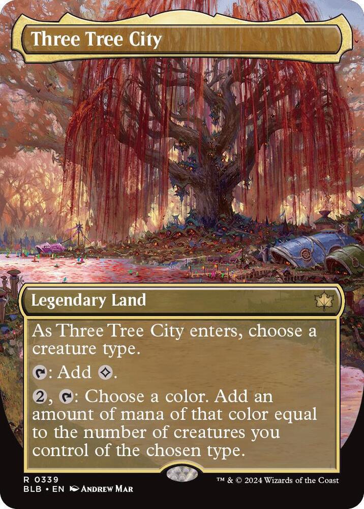Three Tree City (Borderless) (0339) - Bloomburrow (BLB)