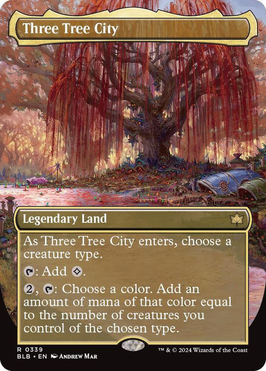 Three Tree City (Borderless) (0339) - Bloomburrow (BLB)