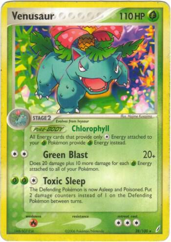 Venusaur - 28/100 (EX Crystal Guardians) - Deck Exclusives (PR)