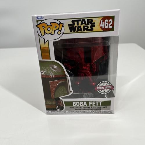 Funko POP Star Wars Boba Fett Red Chrome Special Edition #462