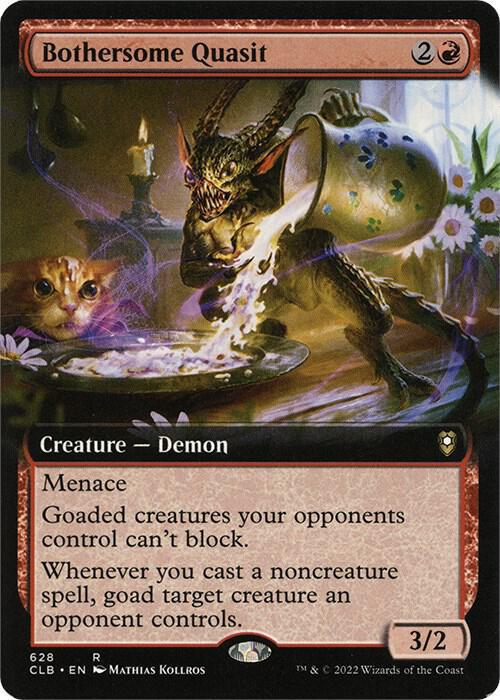 Bothersome Quasit (Extended Art) - Commander Legends: Battle for Baldur's Gate (CLB)