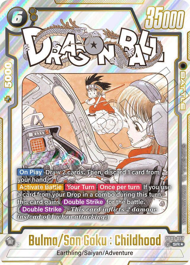 Bulma/Son Goku : Childhood (Alternate Art) - Manga Booster 01 (SB01)