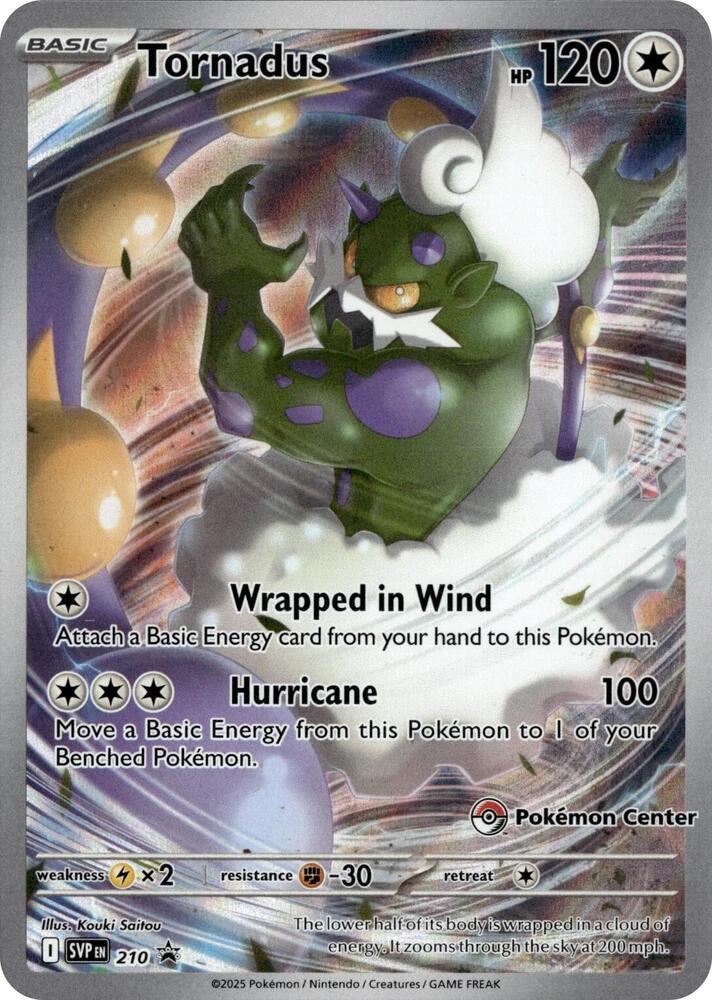 Tornadus - 210 (Pokemon Center Exclusive) - SV: Scarlet & Violet Promo Cards (SVP)