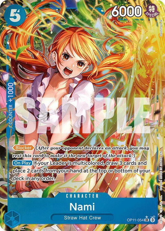 Nami (054) (Alternate Art) - A Fist of Divine Speed (OP11)