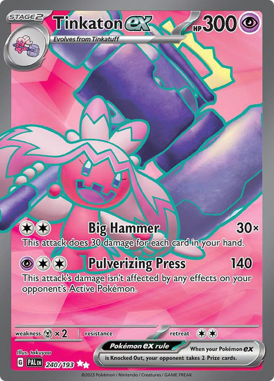 Tinkaton ex - 240/193 - SV02: Paldea Evolved (PAL)