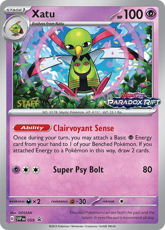 Xatu - 059 (Prerelease) [Staff] - SV: Scarlet & Violet Promo Cards (SVP)