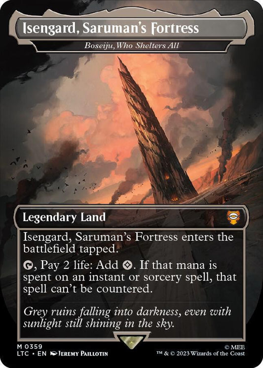 Isengard, Saruman's Fortress - Boseiju, Who Shelters All - Commander: The Lord of the Rings: Tales of Middle-earth (LTC)