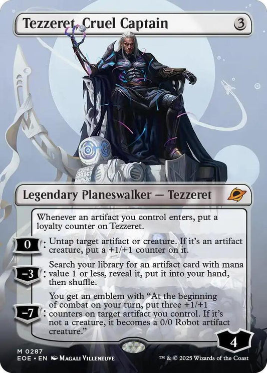 Tezzeret, Cruel Captain (Borderless) - Edge of Eternities (EOE)