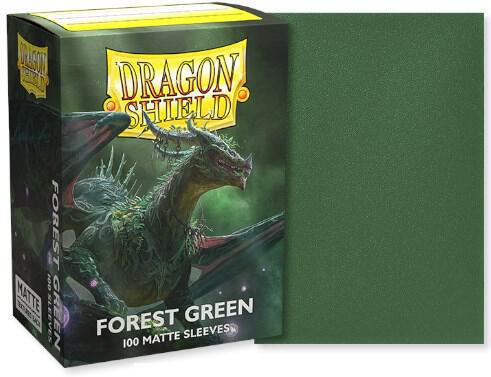Dragon Shield Matte Standard Sleeves - Forest Green (100-Pack) - Dragon Shield Card Sleeves