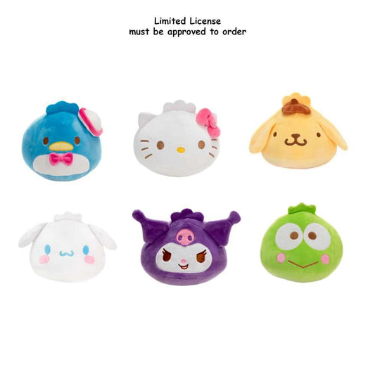 SANRIO DUMPLINGS - 6IN HELLO KITTY, KUROMI, KEROPPI, TUXEDO SAM, POMPOMPURIN, CINNAMOROLL