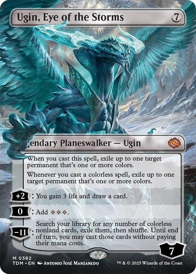 Ugin, Eye of the Storms (Borderless) - Tarkir: Dragonstorm (TDM)
