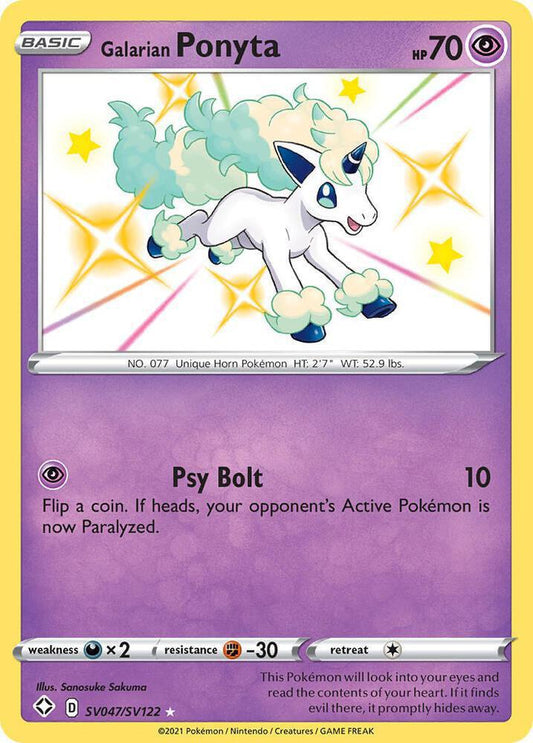 Galarian Ponyta - Shining Fates: Shiny Vault (SHFSV)