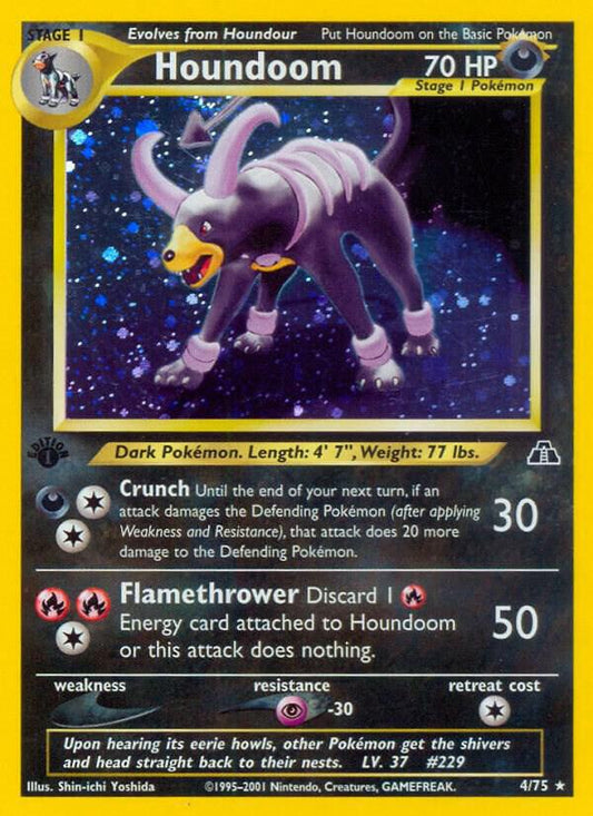 Houndoom (4) - Neo Discovery (N2) (Damaged)