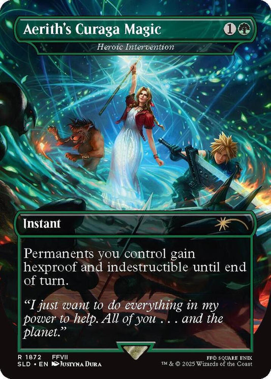Aerith's Curaga Magic - Heroic Intervention - Secret Lair Drop Series (SLD)