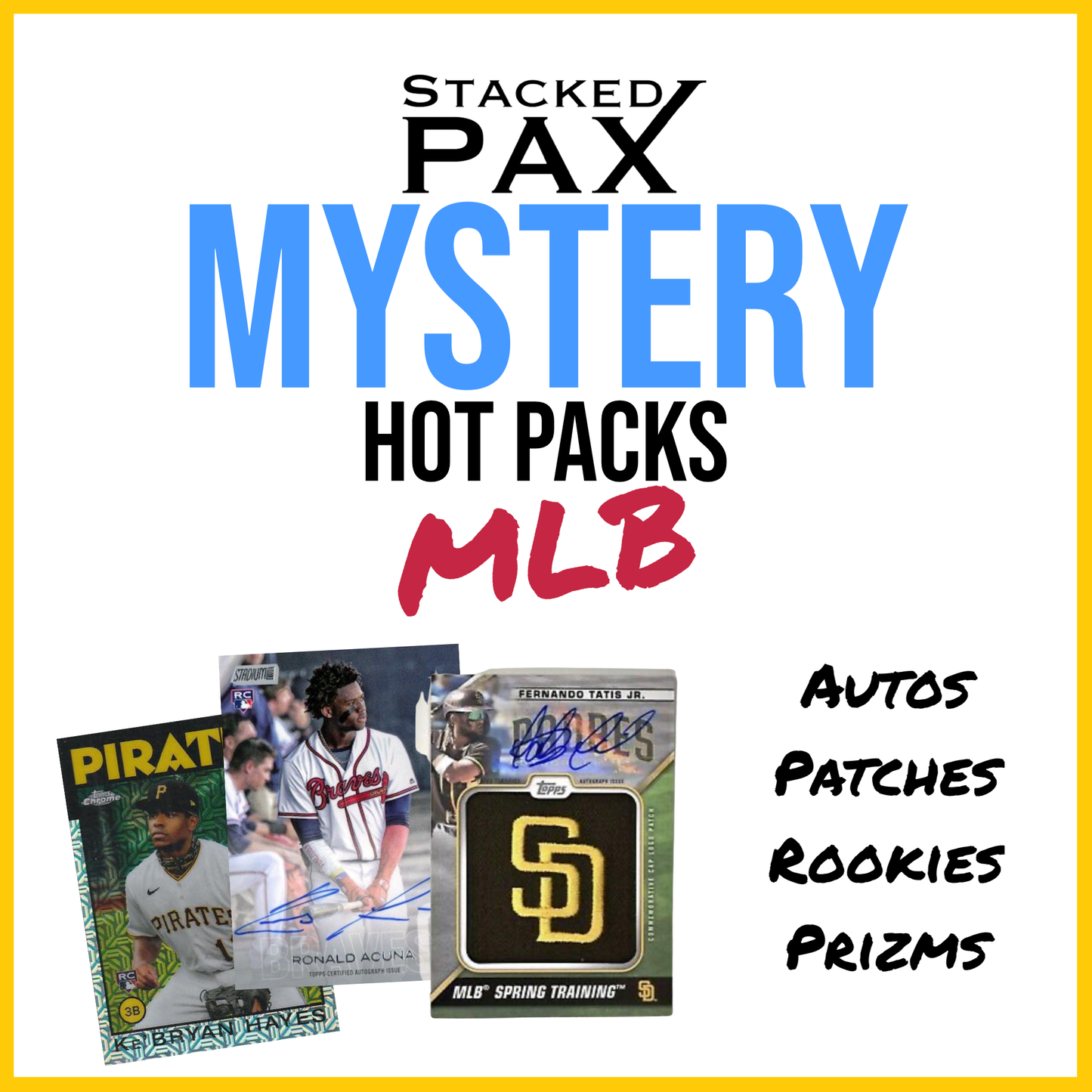 STACKED PAX - MLB BASEBALL MYSTERY HOT PACK - SERIES 2